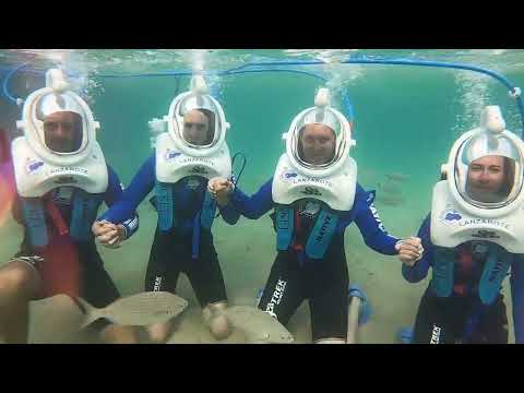 "Discover Lanzarote walking under the sea."