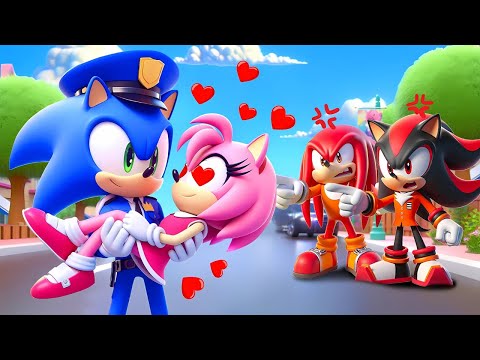 POLICE SONIC Falls In Love With AMY? Who Will She Choose?! | Sonic The Hedgehog 3 Animation