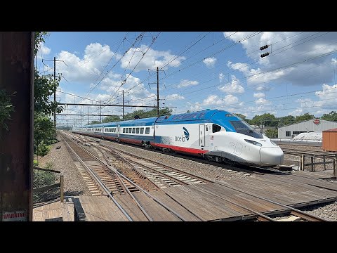 Amtrak Northeast Corridor Action @ Rahway, NJ w/ Avelia Liberty [Acela 2.0] Test Trains (7/21/25)