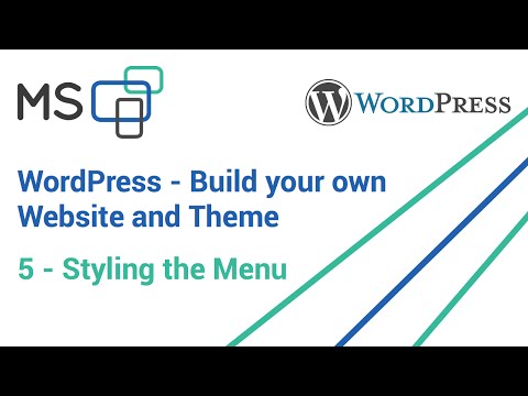 Wordpress Custom Theme and Website 5 Styling the Menu