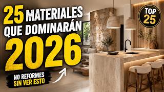 25 Materiales que Serán Tendencia en 2026