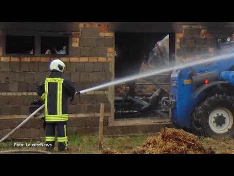 Wiednitz: Brand einer Lagerhalle - LAUSITZWELLE