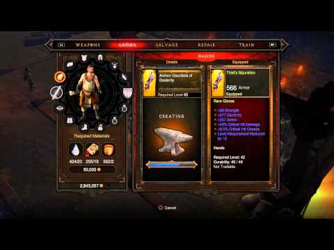 Diablo 3 Crafting Session on Console