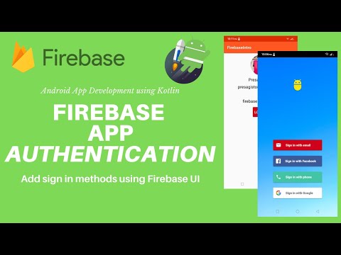 Firebase App Authentication Android - Easily add sign-in to your Android app with FirebaseUI