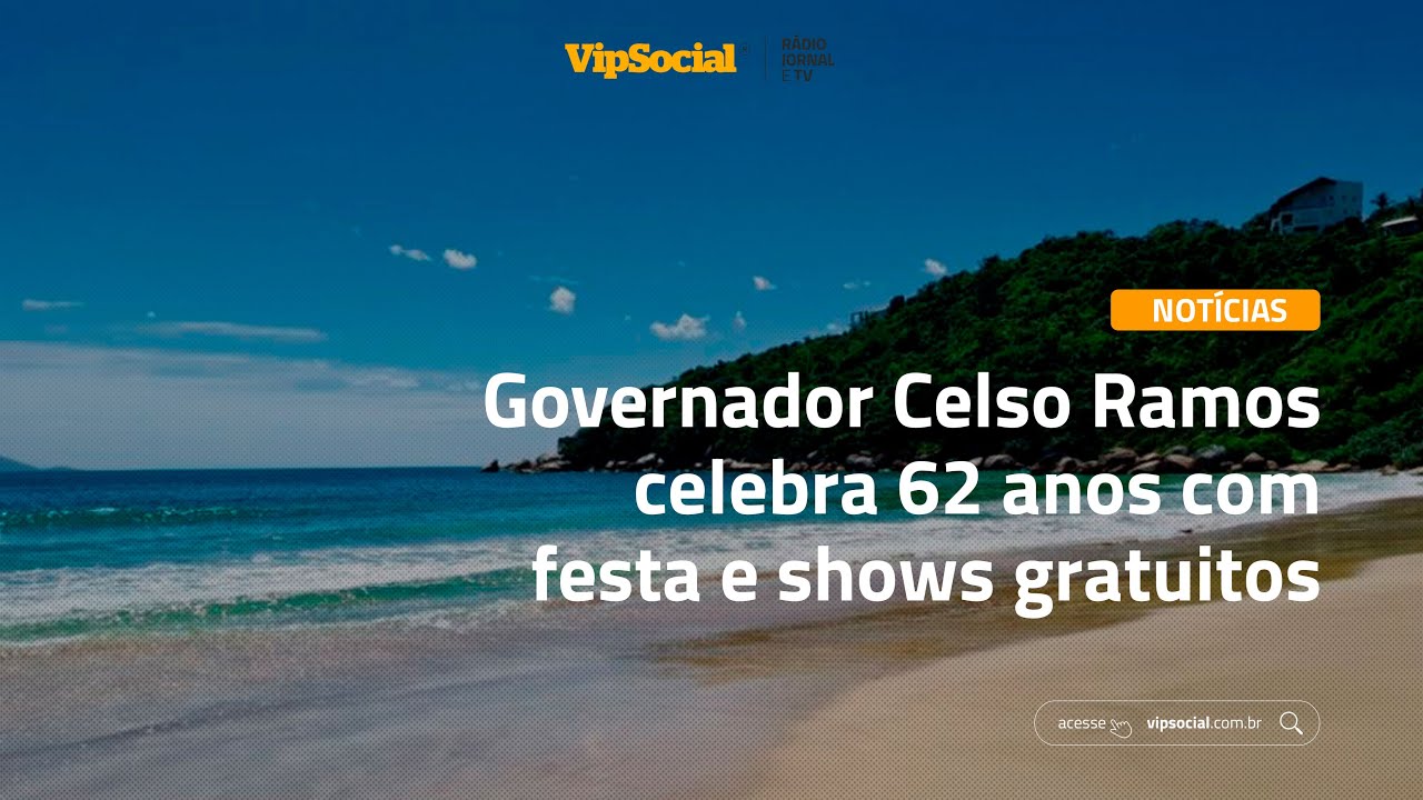 Governador Celso Ramos celebra 62 anos com três dias de festa e shows gratuitos