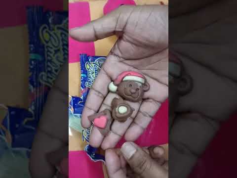 Yummy Teddy 🐻 BEAR chocolate, lots of ASMRchocolate candies lollipop #shorts
