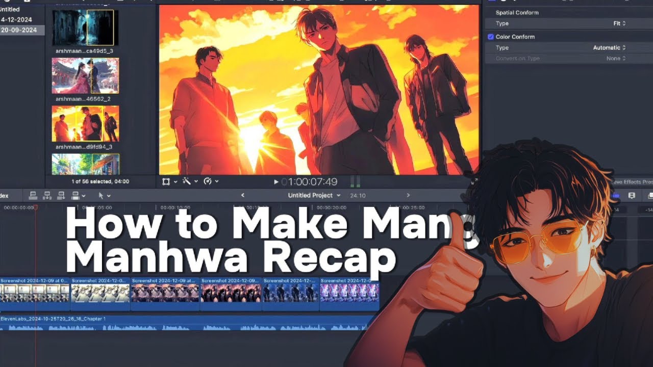 How to make a Manhwa/Manga recap in 5 mins