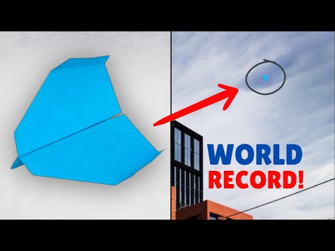 Best Glider Paper Plane - How to Fold the World Record Paper Airplane 2024