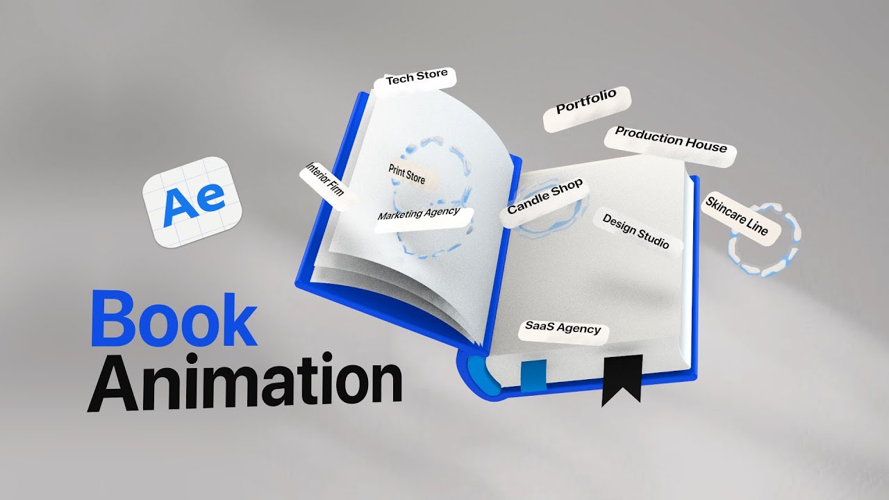 How to create a 3D BOOK animation in After Effects