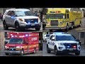 Fire Trucks, Police Cars and Ambulances responding - BEST OF 2019