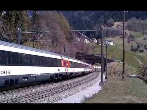 Züge am Gotthard