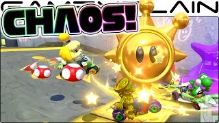COMPLETE CHAOS in Online Shine Thief & Frantic Items! - Mario Kart 8 Deluxe Gameplay (1080p60fps)