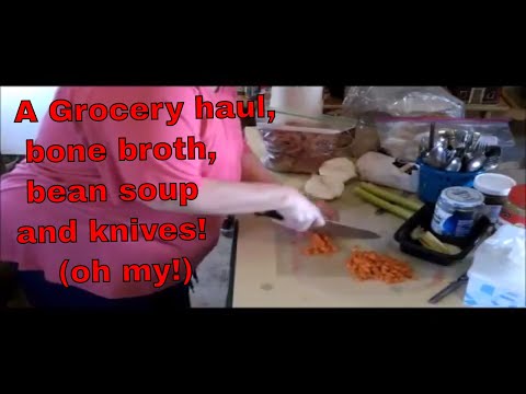 Homestead cooking! Walmart haul and bone broth and...