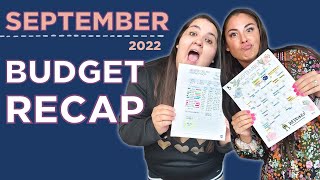 SEPTEMBER 2022 BUDGET RECAP | Budget By Paycheck + Budget Tips