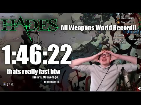 [Previous WR] Hades ALL WEAPONS Speedrun in 1:46:22