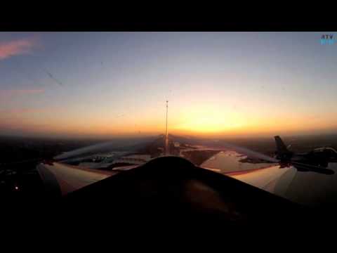 Montage van de beelden van de F-16's