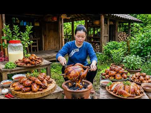 Crispy Fried Chicken Wrapped in Sticky Rice Recipe | Best Street Food Idea for Local Market Sales