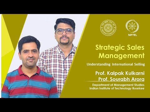 Strategic Sales Management Prof sourabh arora Prof kalpak kulkarni