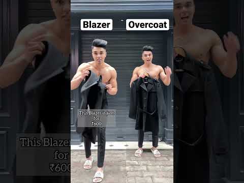 Blazer vs Overcoat📸 #overcoat #blazer #styling #janpathmarketdelhi #outfitideas #dailyshorts