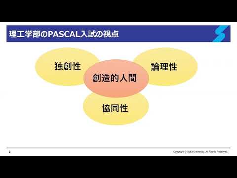 【理工学部】PASCAL入試・プレゼンテーション方式の概要