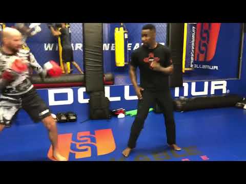 Michael Jai White Training with UFC Fighter Ben Saunders
