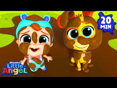 Muddy Fun With Bingo | Animal Learning Videos | Little Angel Kids Songs & Nursery Rhymes