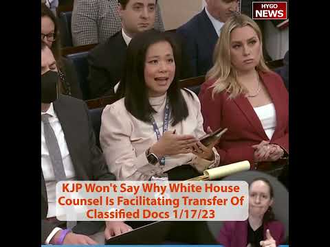 KJP Won't Say Why White House Counsel Is Facilitating Transfer Of Classified Docs