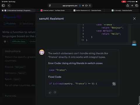 🎥 C Chronicles — Ep. 3: Greetings in different languages | Programiz PRO