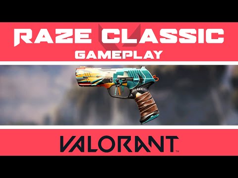 Raze Classic GAMEPLAY | VALORANT Agent Skins Showcase | "Pistolinha" Skin