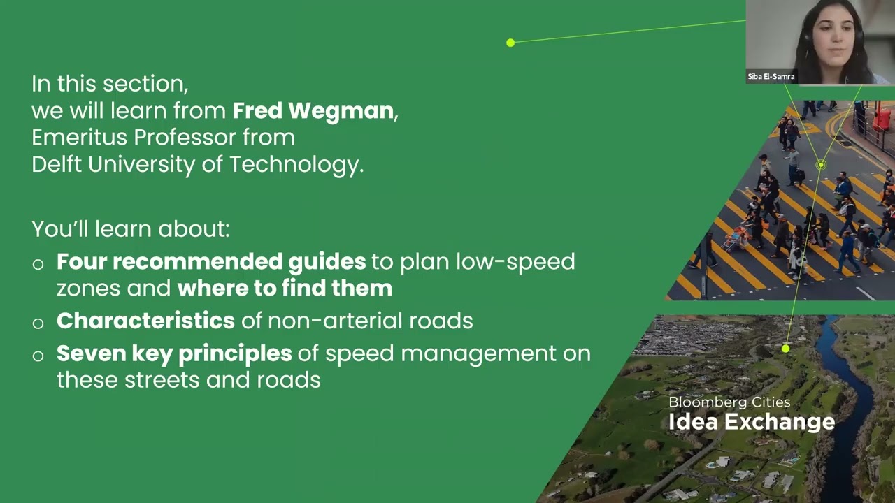 Speed Management Technical Assistance: Webinar 5 - Bloomberg Cities Idea Exchange