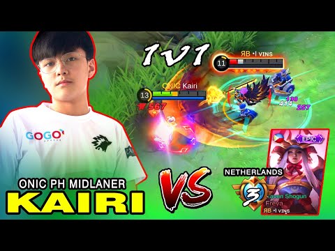 Onic Kairi Perfect Harith Funnel Gameplay & Build vs. Netherland Supreme Freya ~ Mobile Legend