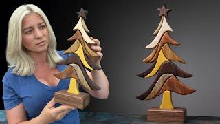 Make This Beautiful Wooden Christmas Tree | Step-by-Step Woodworking Project