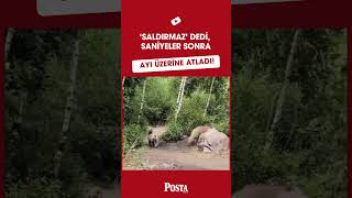 Bitlis’te pikniğe giden aileye ayı saldırdı #shortsvideo