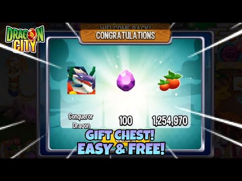 HOW to GET FREE LEGENDARY DRAGON & 100 GEMS with FOODS in DRAGON CITY 2021