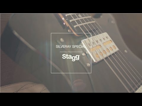 Stagg SVY SPCL BK Silveray Series Special Model Solid Mahogany Body & Neck 6-String Electric Guitar image 6