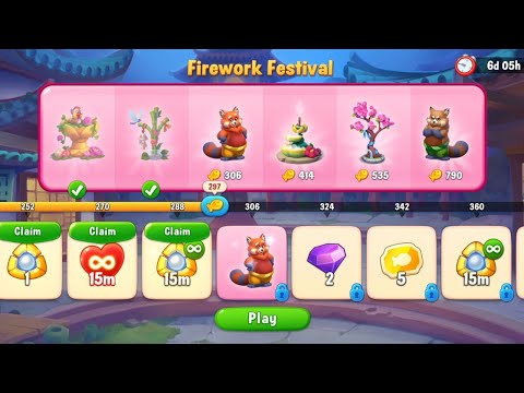 @Fishdom Merge Levels Fireworks Festival 🐡 Level 297