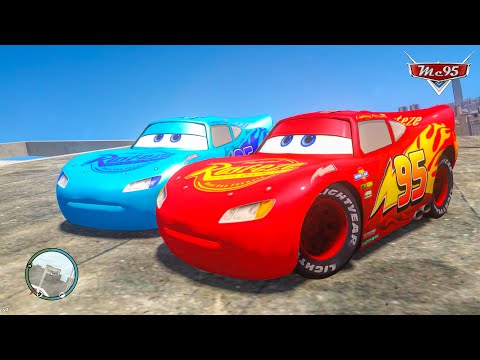 Crazy Rayo Lightning McQueen Car Crashes City Rampage Ep.91 - GTA 4