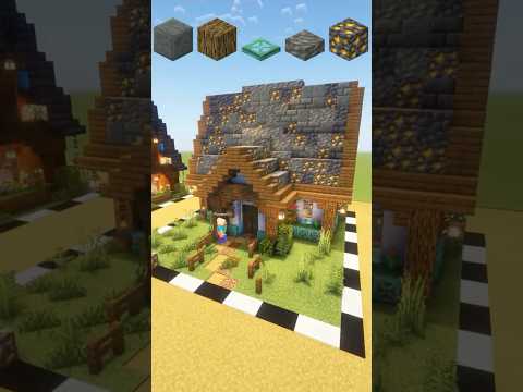 Minecraft | Random Blocks House Building Challenge! #minecraft #minecraftbuilding #minecraftshorts