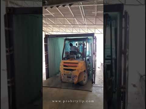 Premium Indian Tiles Container Loading | Export-Quality Porcelain Tiles by Probity Ceramic LLP