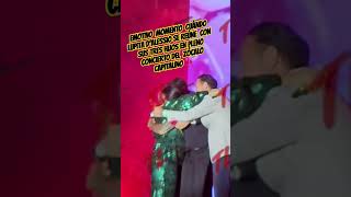 EMOTIVO  MOMENTO  CUÁNDO Lupita D'Alessio SE REÚNE  CON SUS TRES HIJOS EN PLENO CONCIERTO