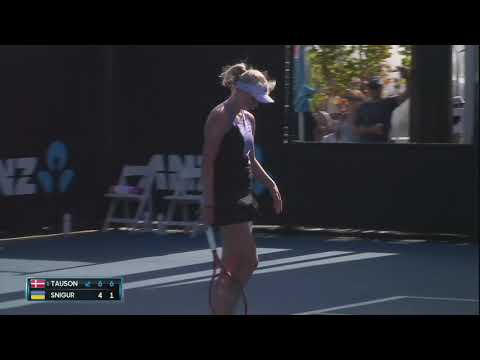AO Highlights: Tauson v Snigur Semifinals/Day 12 | Wide World of Sports