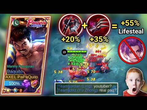 THIS PHYSICAL LIFESTEAL CAN MAKE PAQUITO UNDEFEATED | HAAS CLAW + BLOOD LUST AXE COMBO | MLBB
