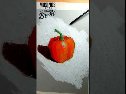 #shorts Pastel #drawing #exercise #howto draw a realistic pepper #easydrawing #shortsvideo
