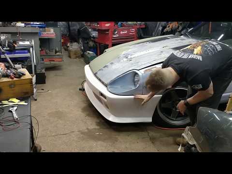Modern bumper install: on a 40 year old project car! Datsun 280ZX Turbo bumper install part 1