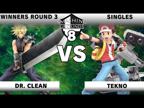 Smashing Grounds 8 - Dr. Clean (Cloud) Vs. Tekno (Pokemon Trainer) - Winners Round 3 - SSBU