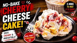 Make This Cherry Cheesecake in Minutes | No Baking Required!