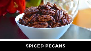 Sweet and Salty SPICED PECANS! Perfect with Cocktails