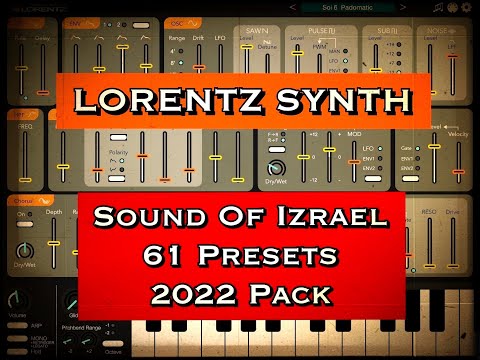Lorentz Synthesizer - NEW 2022 Preset Pack by Sound Of Izrael  - Let's Use it in LOOPY PRO