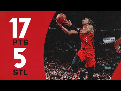 Dalano Banton Highlights (Career-High 5 STL) | Trail Blazers vs Sacramento Kings | November 29, 2024