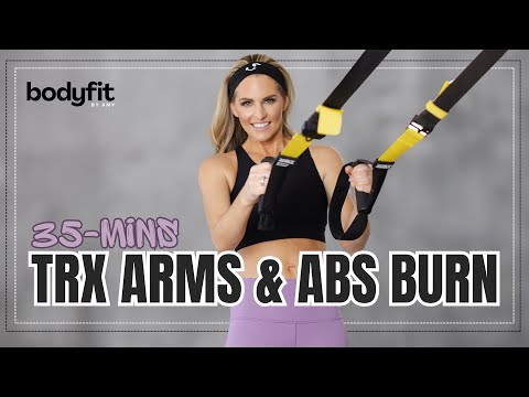 TRX Arms & Abs BURN Workout:  AT HOME Suspension Training for upper body & core